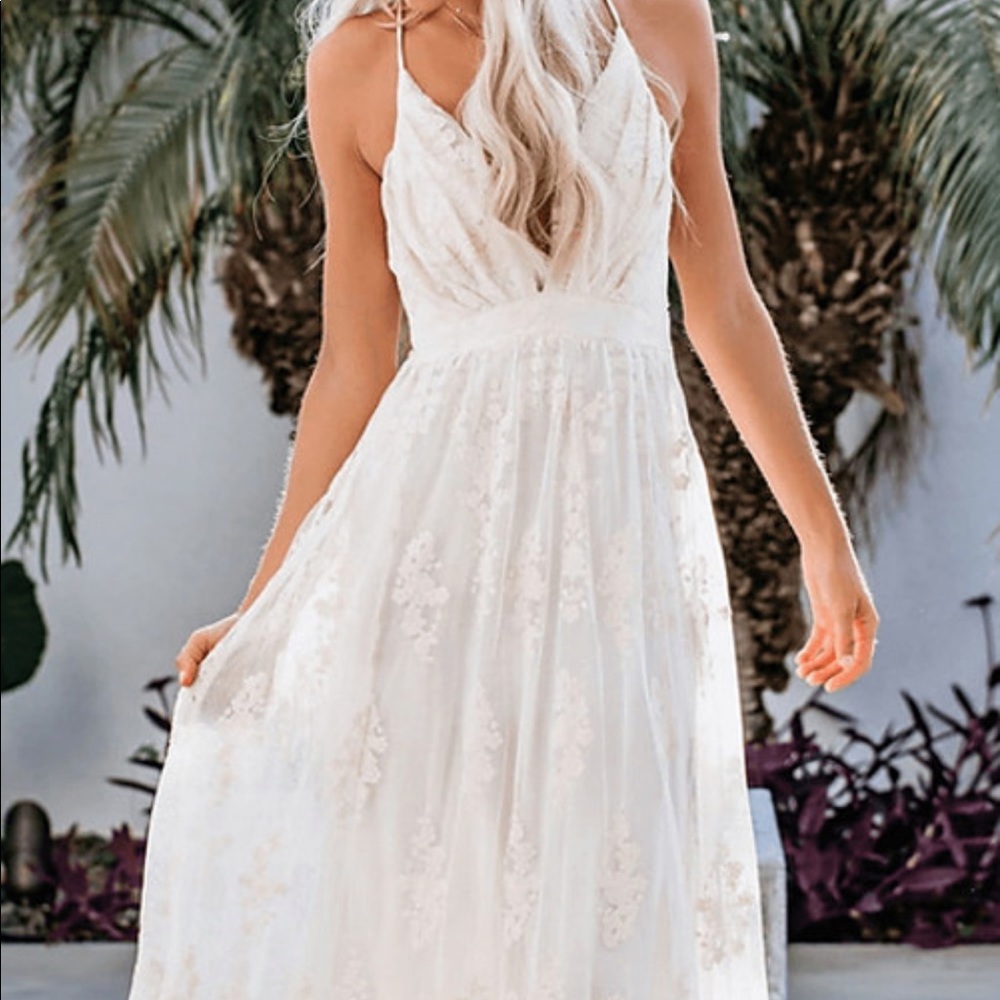 Long white dress